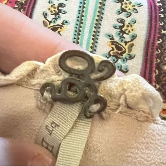 BKE women’s size large double layer spaghetti strap, sheer abstract top - Picture 6 of 8